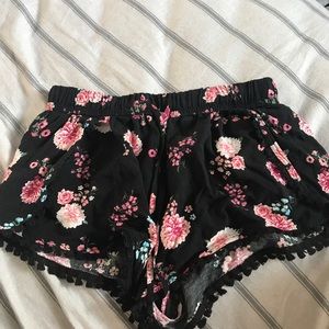 flower printed shorts